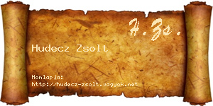 Hudecz Zsolt névjegykártya