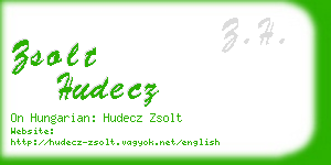 zsolt hudecz business card